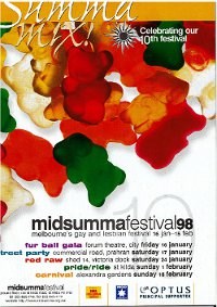 Midsumma Festival 1998 guide cover